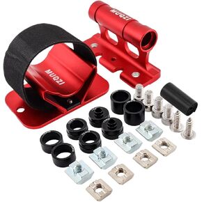 Bike Fork Mount Car Roof Rack Support Bike Stand Aluminum Alloy Accessories Quick Release thru Axle Carrier Bicycle Front Fork Fixed Clip, Red