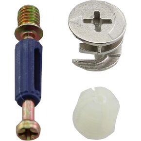 20 Sets Connecting Latch Fitting Furniture Cam Lock Fastener Eccentric Wheel Latch Connector Self Tapping Lever 3 in 1 Eccentric Wheel Connector for Table and Drawer and Cabinet
