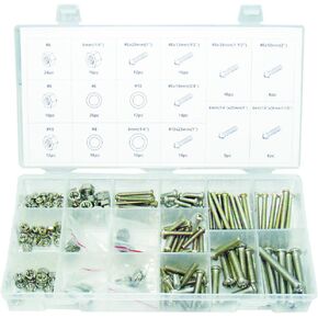 Swordfish 31920-224pc Stainless Steel Nut Bolt & Washer Assortment