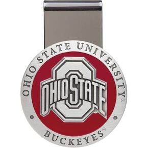 Ohio State Money Clip | Durable Money Holder | Intricately Crafted Metal Pewter Alma Mater Inlay