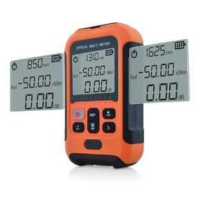800nm~1700nm -70~+10dBm Portable FTTH Optical Fiber Power Meter(Built-in VFL) with 2.5mm Universal Connector,FC-LC/UPC Adapter (SS103PVA-11)