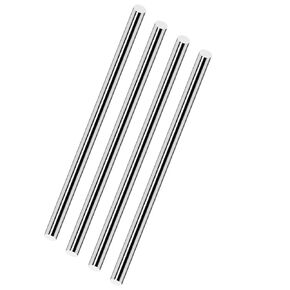 Stainless Steel Rod 3/8,4Pcs 16 Inch Length 304 Stainless Steel Round Rod,Metal Solid Shaft Rods for Industry,Metal Working Hobbies and DIY Craft.
