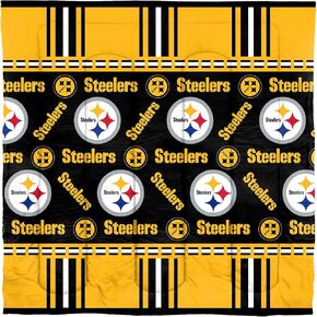Northwest NFL Pittsburgh Steelers Unisex-Adult Bed in a Bag Set, Queen, Rotary
