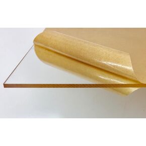 Acrylic Sheet, Clear Plexiglass, Cast 12" x 12" 1/8" .125" Inch Thick, Better than Glass, for DIY Projects, Transparent Plastic, 12x12, Signs, Shelves, Design, Display, Cases, Picture Frame, Premium