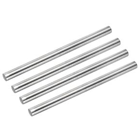 MECCANIXITY 304 Stainless Steel Round Rods, 9.5mm x 150mm Solid Shaft Rods for DIY Craft Model Car Helicopter Airplane, Pack of 4