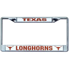 Rico Texas Longhorns Chrome License Plate Frame