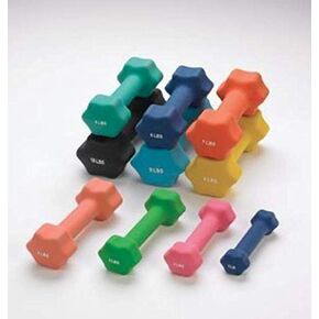 Sammons Preston Individual Neoprene Dumbbells, 8 LB, High-Quality, Easy-to-Grip, & Durable Hand Weights, Strength Training, Free Weights Help Enhance Exercises to Challenge Users & Maximize Results