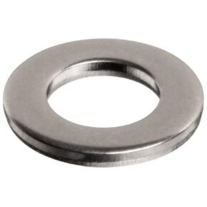Small Parts M4D125A188 18-8 Stainless Steel Flat Washer, Plain Finish, Meets DIN 125, M4 Hole Size, 4.3mm ID, 9mm OD, 0.8mm Nominal Thickness (Pack of 100)