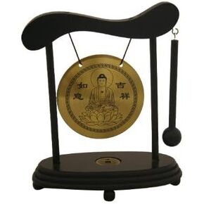 Asian Home Zen Art Brass Feng Shui Desktop Gong
