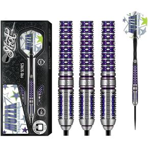 Shot Darts Steel Tip, Ryan Murray 28 grams, 90% Tungsten Barrels with Defined Grip Zones for maximum aerodynamics Handcrafted Professional Dart Set and Flights Made in New Zealand, Metal Tip Bar Darts