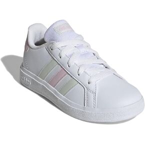 adidas Unisex-Child Grand Court Lifestyle Tennis Lace-up Shoes (Little Kid) Sneaker