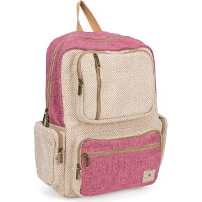 ecosmile Canvas Backpack for Women Travel Backpack for Men Vintage Bookbag Style for Casual Daypack Backpacks (Mini Red) in Kuwait