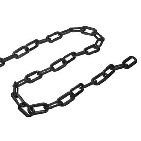 YOKIVE Plastic Chain Barrier, Safety Link Chain Stanchion Barrier Crowd Control, Great for Parking Lot Elevator Driveway (Red, 5 Feet, 0.3" Dia)