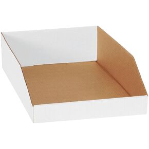 صناديق الصناديق العلوية المفتوحة من Top Pack Supply، مقاس 30.48 سم × 45.72 سم × 11.43 سم، باللون الأبيض (عبوة من 50 قطعة)