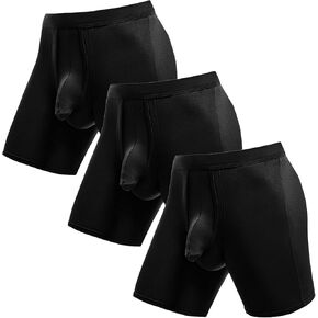 Zoelizece Dual Pouch Mens underwear Elephant Trunk Boxer Briefs Lifting Athletic Supporter in Saudi Arabia