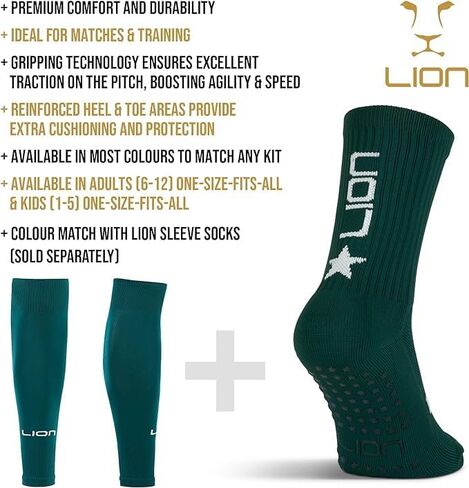 Soccer Grip Socks In Both Youth And Adult Size - Variety Of Colours To Match Your Team Uniform & Sleeve Socks in Kuwait