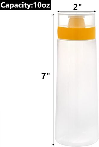 8 عبوات من زجاجات الضغط المسامية سعة 10 أونصة من بيهود، حاوية بهارات مقاومة للتسرب للصلصة، زجاجة ضغط خردل كاتشب نموذجية قابلة لإعادة الملء لضمادات السلطة والشواء والنزهة وفن الفطائر in Kuwait