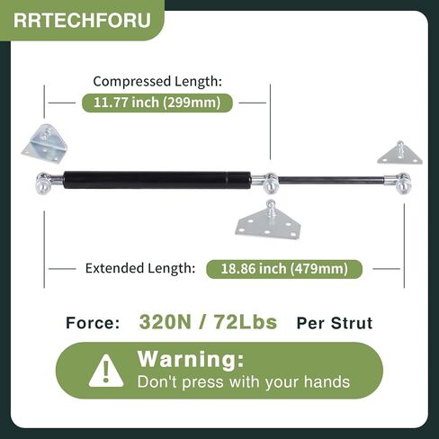 235N/53lb Gas Struts Gas Spring Strut 14 inch Gas Strut Lift Support Gas Shocks Gas Prop Struts 350mm, Set of 2 in Saudi Arabia