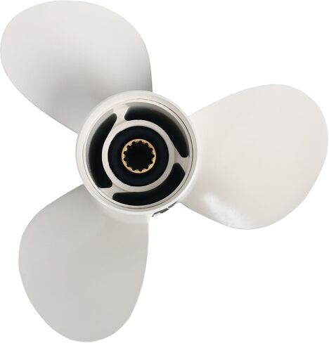 Amarine Made Boat Engine Aluminum Alloy Propeller 11 1/8x13-G for Yamaha Suzuki Honda Tohatsu 40HP 50HP 55HP Outboard Motors 11 1/8 x 13 -G in Saudi Arabia