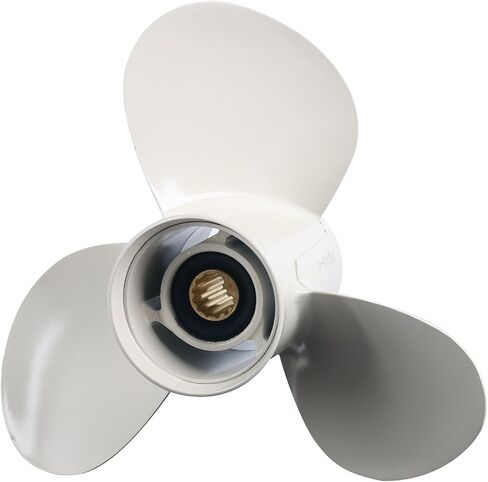 Amarine Made Boat Engine Aluminum Alloy Propeller 11 1/8x13-G for Yamaha Suzuki Honda Tohatsu 40HP 50HP 55HP Outboard Motors 11 1/8 x 13 -G in Saudi Arabia