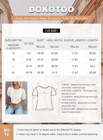 Dokotoo المرأة نفخة قصيرة الأكمام سترة قمم Crewneck الأساسية متماسكة البلوز سترة خفيفة الوزن الصلبة عارضة البلوزات بلوزة in Saudi Arabia