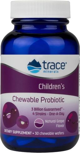 أقراص بروبيوتيك قابلة للمضغ للأطفال من شركة Trace Minerals Research - عبوة من 30 قرصًا in Kuwait