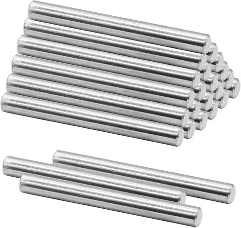 Stainless Steel Dowel Pin, 6mm x 30mm / 0.24 Inch x 1.18 Inch Shelves Dowel Pin, Shelf Support Pegs Pin Rod Fasten Elements Metal Shelf Pegs(24 Pcs) in Saudi Arabia