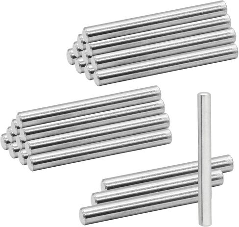 Stainless Steel Dowel Pin, 6mm x 30mm / 0.24 Inch x 1.18 Inch Shelves Dowel Pin, Shelf Support Pegs Pin Rod Fasten Elements Metal Shelf Pegs(24 Pcs) in Saudi Arabia