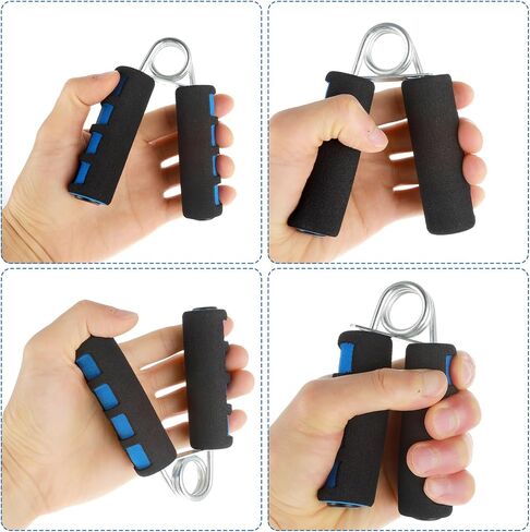 2Pcs Hand Grips for Strength Training, Soft Foam Hand Exerciser Workout Grippers Strengthen Finger Gripper for Muscle Building and Quickly Increasing Wrist Forearm and Finger Strength in Saudi Arabia