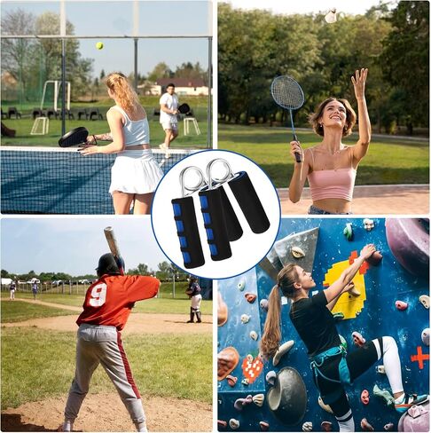 2Pcs Hand Grips for Strength Training, Soft Foam Hand Exerciser Workout Grippers Strengthen Finger Gripper for Muscle Building and Quickly Increasing Wrist Forearm and Finger Strength in Saudi Arabia