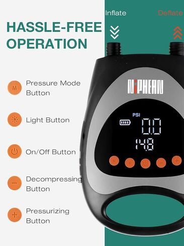 مضخة لوح التجديف، مضخة سفلية مع إيقاف تلقائي، مضخة هواء كهربائية مع بطارية مدمجة، مضخة هواء للنفخ والتفريغ، مضخة هواء محمولة ذات ضغط عالٍ 20 رطل لكل بوصة مربعة، مضخة كهربائية للوحة التجديف in Kuwait