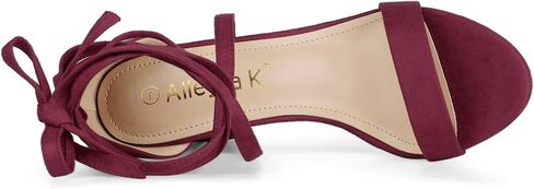 Allegra K Women's Strappy Lace Up Heel Chunky High Heels Sandals in Saudi Arabia