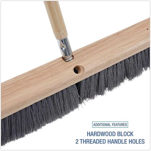 Boardwalk BWK20424 3 بوصة. شعيرات من مادة البولي بروبيلين ذات علامة 24 بوصة. رأس فرشاة أرضية للفرشاة - رمادي in Saudi Arabia