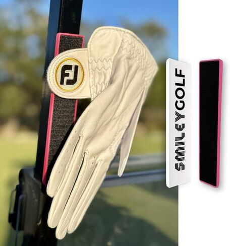 Magnetic Golf Glove Holder for Golf Carts - Strong-Hold Magnets & Velcro Panel - Keep Gloves Dry Premium Golf Cart Accessories - Extend Glove Life 1-3+ months in Saudi Arabia