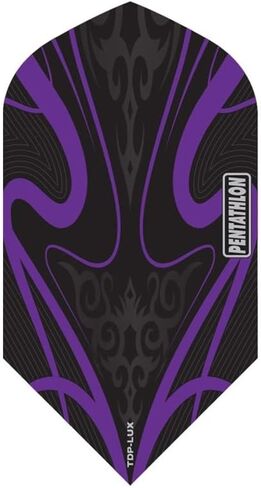 US Darts Pentathlon Purple LUX Slim Dart Flights - 3 Sets (9 Flights) - 100 Micro Ex-Tough Style 6 in Saudi Arabia