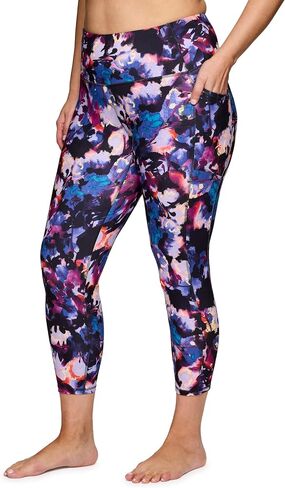 RBX Active Women's Plus Size Ankle/Full Length Super Soft Printed Yoga Leggings in Saudi Arabia
