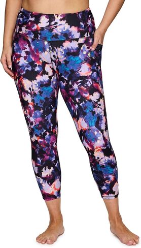 RBX Active Women's Plus Size Ankle/Full Length Super Soft Printed Yoga Leggings in Saudi Arabia