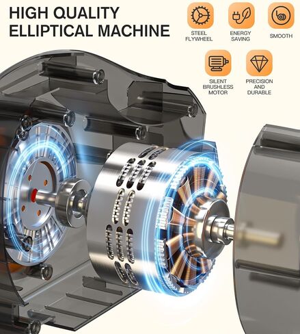 Elliptical Machines for Home Use Seated Elliptical Portable Elliptical Under The Desk Elliptical Machine Under Desk Elliptical Pedal Exerciser Remote Operation &Mute Anti -Slip Pad in Saudi Arabia