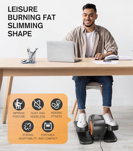 Elliptical Machines for Home Use Seated Elliptical Portable Elliptical Under The Desk Elliptical Machine Under Desk Elliptical Pedal Exerciser Remote Operation &Mute Anti -Slip Pad in Saudi Arabia