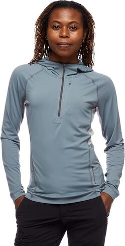 BLACK DIAMOND Equipment Women's Alpenglow Pro Hoody - Storm Blue - Extra Small in Saudi Arabia