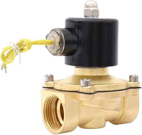 1" Electric Solenoid Valve 110V 115V 120V AC Brass Normally Closed Water NPT High Flow in Saudi Arabia