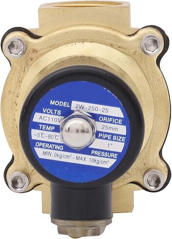 1" Electric Solenoid Valve 110V 115V 120V AC Brass Normally Closed Water NPT High Flow in Saudi Arabia