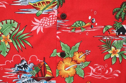 قمصان ALVISH هاواي للرجال بأكمام قصيرة وأزرار سفلية كاجوال in Kuwait