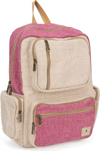 ecosmile Canvas Backpack for Women Travel Backpack for Men Vintage Bookbag Style for Casual Daypack Backpacks (Mini Red) in Kuwait