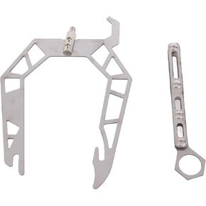 Mooring Rope Dock Hook Boat U Type Mooring Rope Threader Stainless Steel Dock Hook Cable Wire Guider Ship Parking Tool(Normal Version)