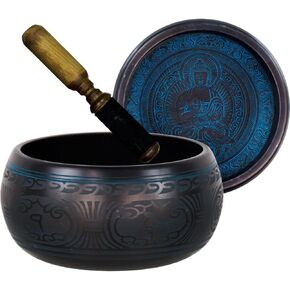 Round Sides 7" Medicine Buddha Blue