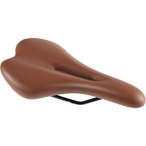 Colour Bike Saddle Seat Pad Breathable Comfortable Bicycle Fit for Road Bike Fixed Gear Bike (Brown Hollow Thicken)
