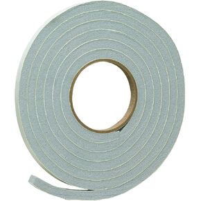 Frost King Vinyl Foam Tape - Closed Cell - Moderate Compression, 1/2 W", 3/8" Thick, 10' L, Grey