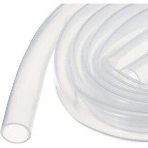 0.9m(3.3ft) 19mm(3/4") ID x 23mm(7/8") OD Silicone Tubing Clear Industrial Plastic Tubing Pure Silicone Hoses for Pump Siphoning Draining Irrigation Brewing