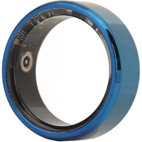 Smart Ring Health , Health Ring to Monitor Fitness Pedometer Sleep Data, Remotely Take Photo, IP68 Waterproof Smart Health Ring for Men Women, Blue (8)